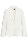 Úzký blazer se zapínáním na jeden knoflík - Open White