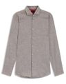 Košile slim fit z bavlny a lnu - Light/Pastel Brown