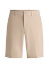 Šortky slim fit z voděodolné strečové tkaniny - Medium Beige