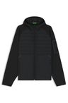 Voděodolná bunda s kapsou na zip na rukávu - Black