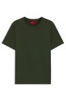 Tričko slim fit z mercerizované bavlny - Dark Green