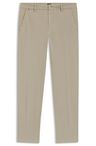 Kalhoty slim fit ze strukturované strečové bavlny - Open Beige