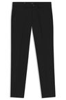 Kalhoty slim fit ze směsi strečové bavlny - Black