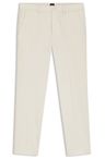 Kalhoty slim fit z kepru z bavlněné směsi - Open White