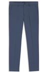 Kalhoty slim fit z kepru z bavlněné směsi - Open Blue