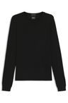 Svetr slim fit z merino vlny - Black