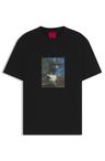 Cotton-jersey T-shirt with ballerina artwork