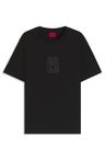 Cotton-jersey T-shirt with embroidered artwork