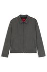 Sako slim fit z melírovaného strečového flanelu