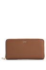Peněženka na zip s logem - Medium Brown