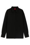 Oversize shaketa z pruhovaného krepu Georgette