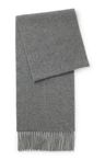 Kašmírová šála s kroucenými třásněmi - Medium Grey