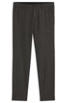 Slim-fit kalhoty z panenské vlny s mikrovzorem