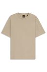 Tričko volného střihu z mercerizované bavlny - Light Beige