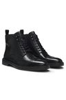 Kožené kotníkové boty s brogue detaily