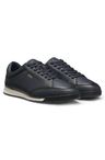 Kožené tenisky s embosovaným logem - Dark Blue