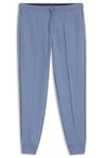 Tepláky z bavlněné směsi s lemováním - Light/Pastel Blue