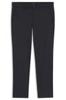 Kalhoty slim fit z bavlněné směsi, která se snadno žehlí - Black