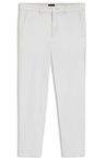 Kalhoty slim fit z bavlněné směsi, která se snadno žehlí - Open Grey
