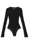 Body slim fit z pružné krajky