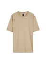 Tričko regular střihu z mercerizované bavlněné směsi - Open Beige