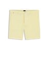 Moderní šortky z pružného bavlněného kepru - Light/Pastel Yellow