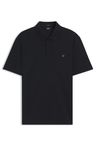 Dvojité B monogramované mercerizované bavlnené polokošeľa - Dark Blue