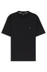 Tričko z mercerizované bavlny s monogramem Double B - Black