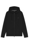 Mikina na zip z bavlněné směsi s monogramem Double B - Black