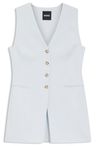 Úzký blazer bez rukávů - Open Blue