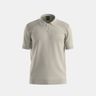 Polo tričko z bavlněné směsi s mapováním těla - Light Beige