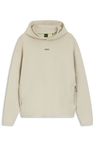 Mikina z bavlněné směsi s reflexním potiskem - Light Beige