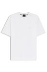 Tričko z mercerizované bavlny s monogramem Double B - White