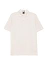 Polotričko regular střihu z bavlny a lnu - Open Beige