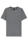 Tričko regular střihu z bavlny a lnu - Dark Blue