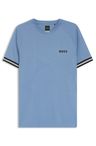 Aktivní slim fit tričko s potiskem tenisového míčku - Light/Pastel Blue