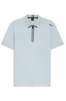 Polotričko s límcem na zip z vaflového žakáru - Open Blue