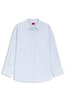 Halenka oversized fit z pruhovaného bavlněného popelínu - Open Miscellaneous