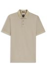 Polotričko z mercerizované bavlny s tříbarevným žakárovým vzorem - Open Beige