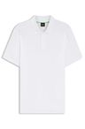 Polotričko Porsche x BOSS z mercerizované bavlny - White