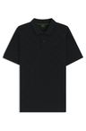 Polotričko Porsche x BOSS z bavlny s žakárovým vzorem - Black