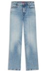 Džíny širokých nohavic z modrého strečového denimu - Bright Blue