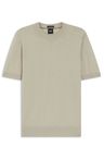 Svetr s krátkým rukávem z merino vlny - Open Beige