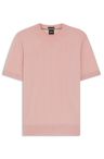 Svetr s krátkým rukávem z merino vlny - Light/Pastel Pink
