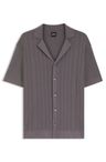 Košile regular střihu z pruhované bavlny - Medium Purple