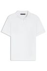 Polotričko BOSS BY BECKHAM z bavlny a hedvábí - White