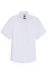 Košile slim fit ze strečového lnu - White
