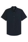 Košile slim fit ze strečového lnu - Dark Blue