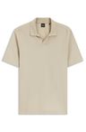 Polotričko s límečkem Johnny ze žakárové bavlny - Open Beige