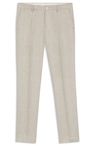 Kalhoty slim fit z lněné směsi - Open Grey